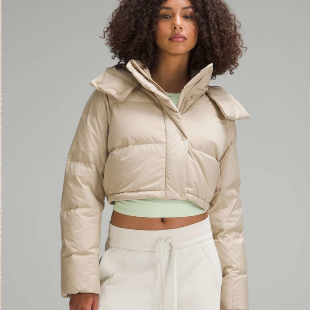 SOLD NWOT Lululemon down Wunder Puff Super-Cropped Jacket trench 4